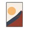 Stupell Industries Boho Mountain Peak & Sun Framed Giclee Wall Art Design by Omar Escalante